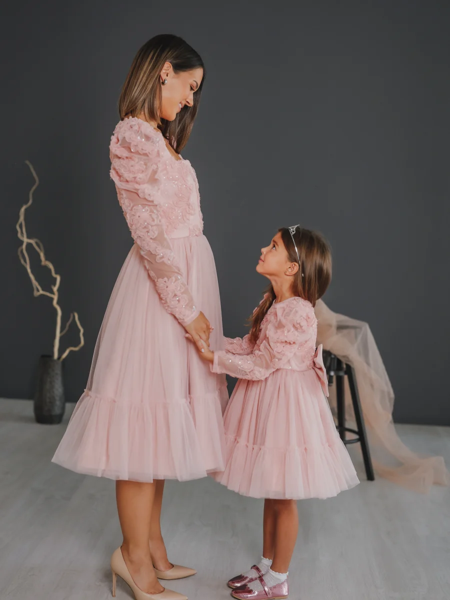 ALMA PUF SET Svečana haljina Alma - set za mamu i ćerku