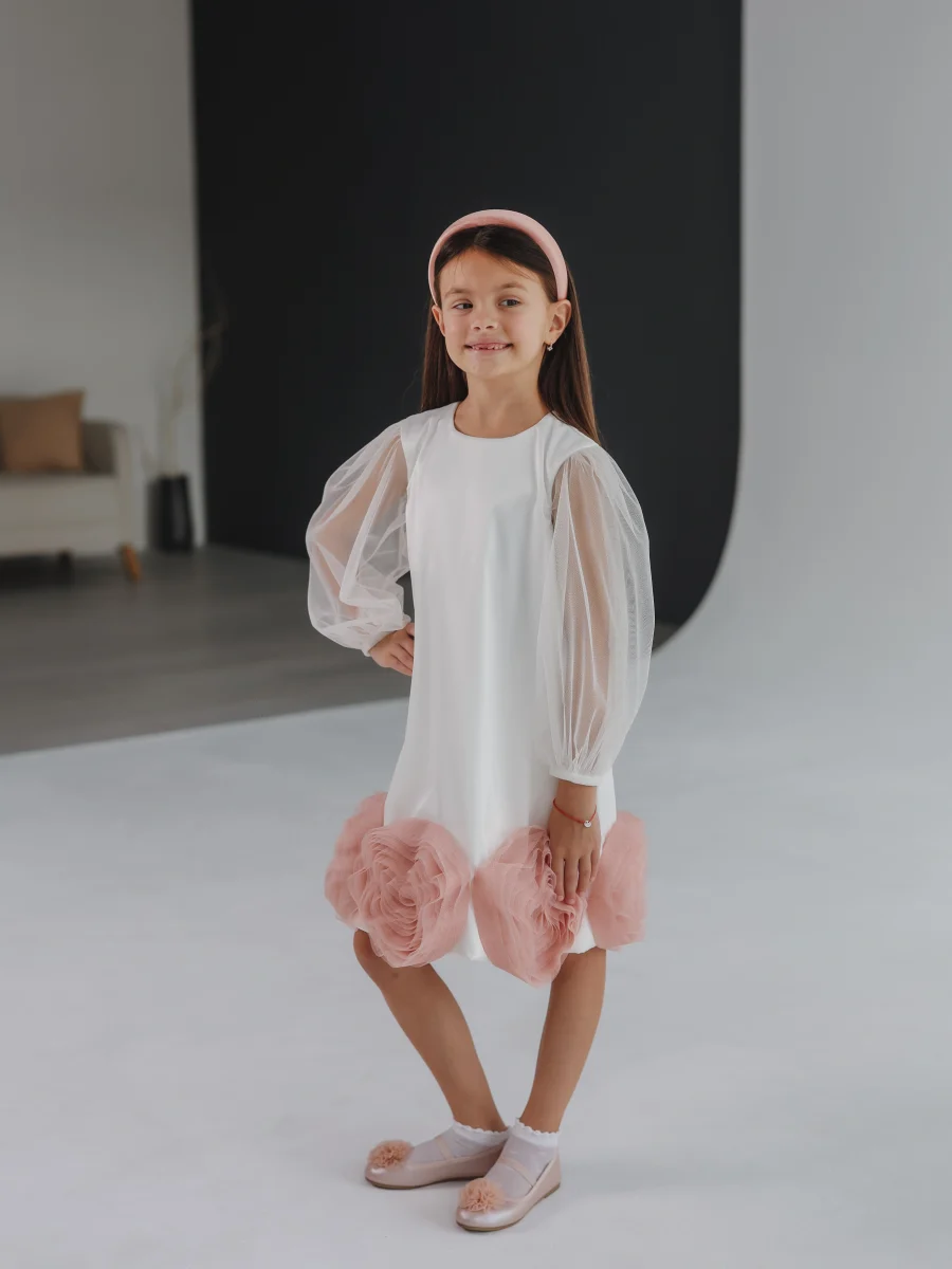 LANA - BELA DECIJA Svečana haljina za devojčice Lana - bela