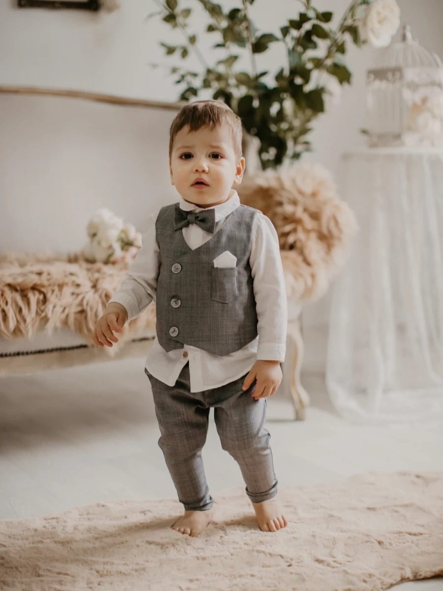 ODELO SIVO Svečano odelo za dečaka Kosta - sivo